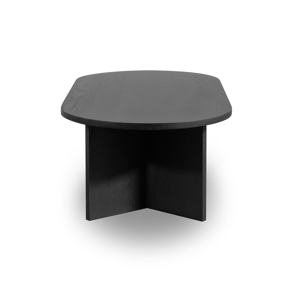 Edge Oval Coffee Table - Black