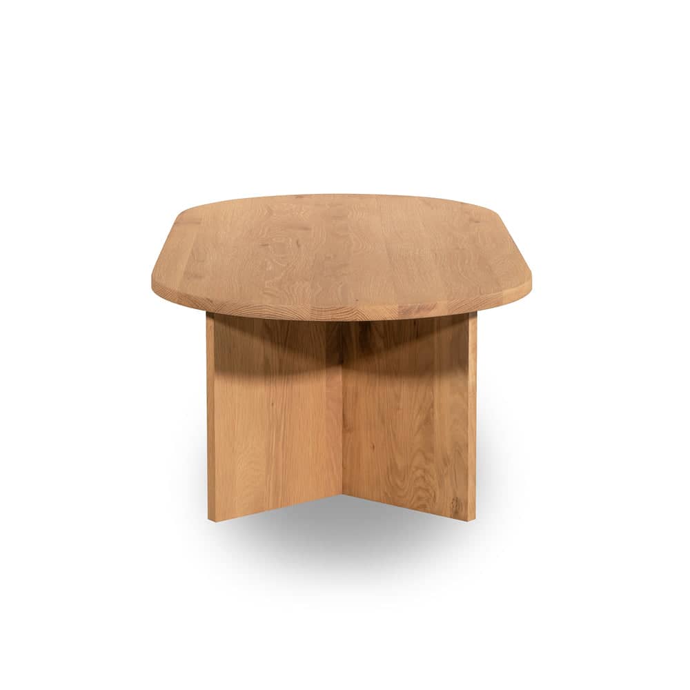 Edge Oval Coffee Table - Oak