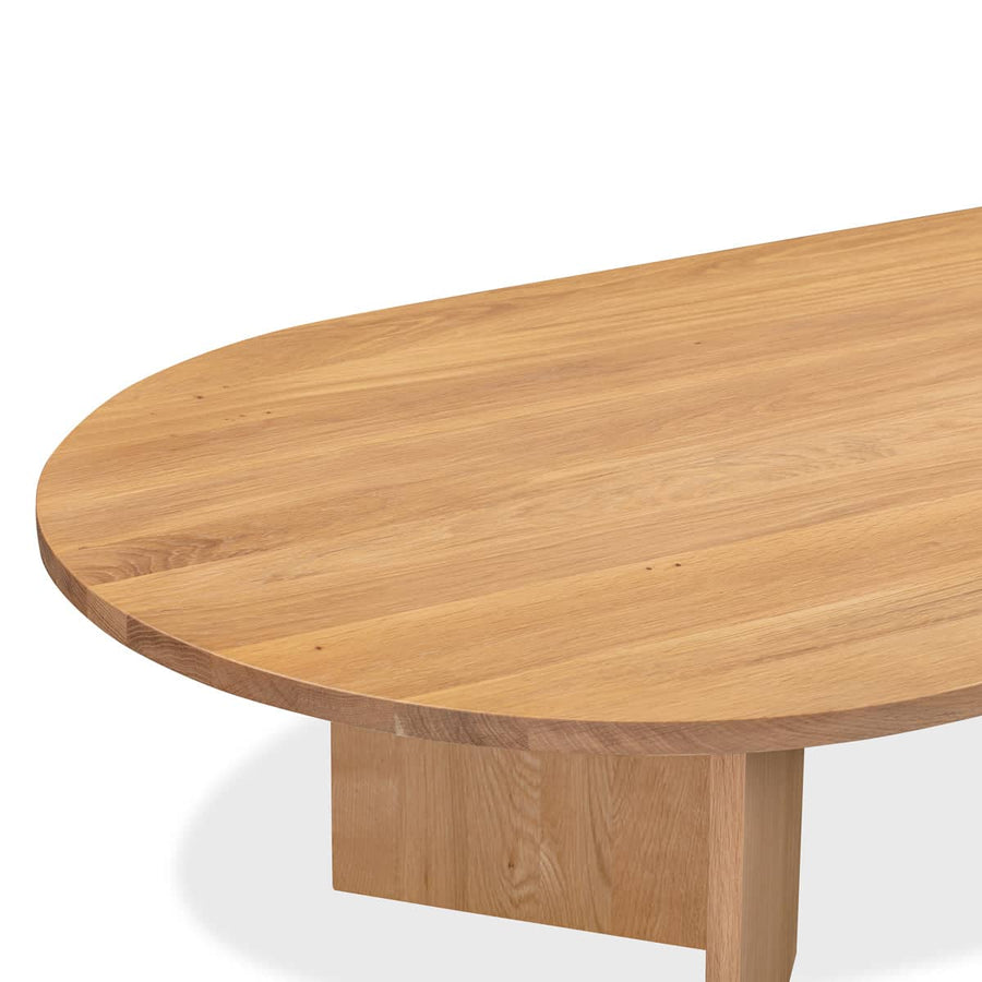 Edge Oval Coffee Table Large - Oak