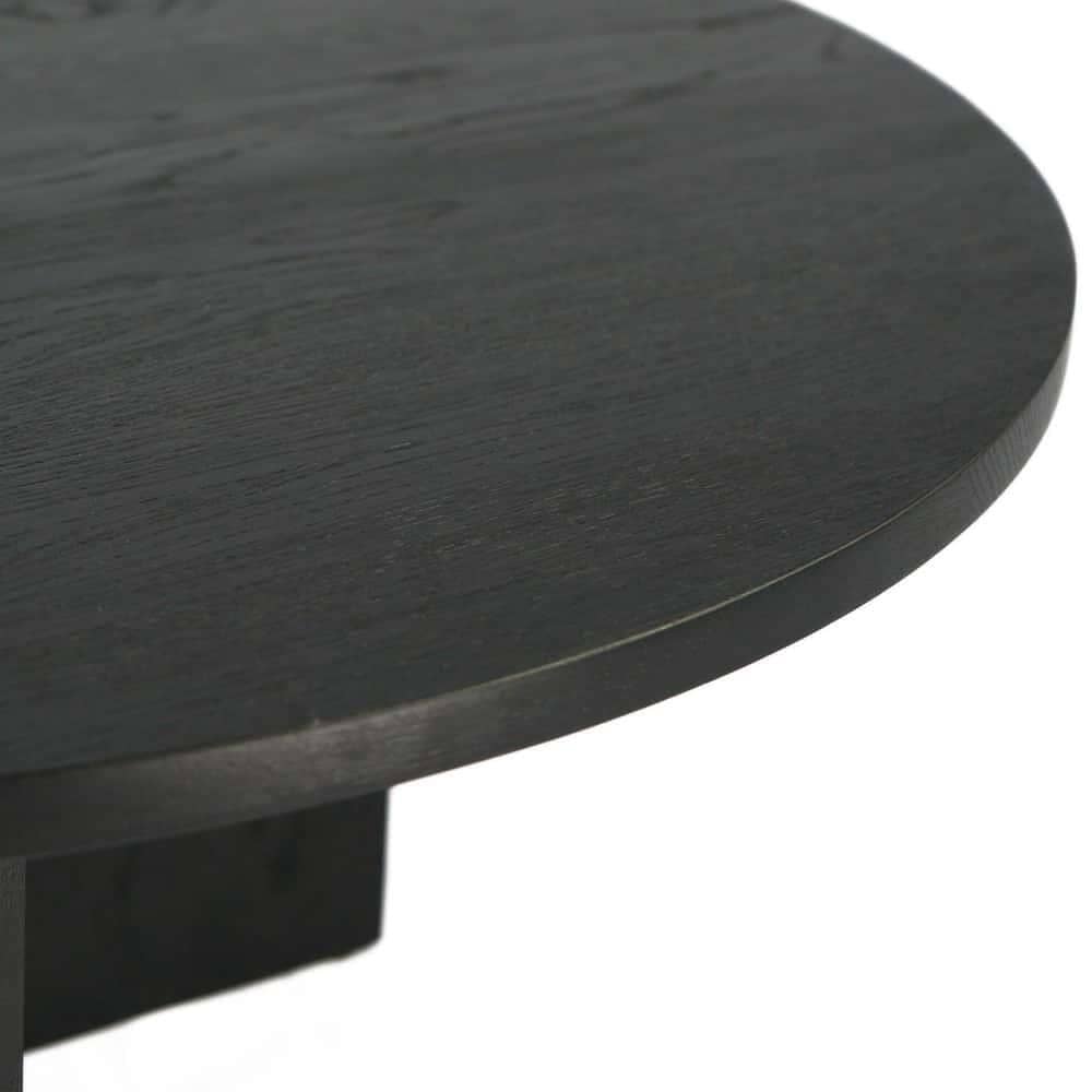 Edge Round Coffee Table - Black