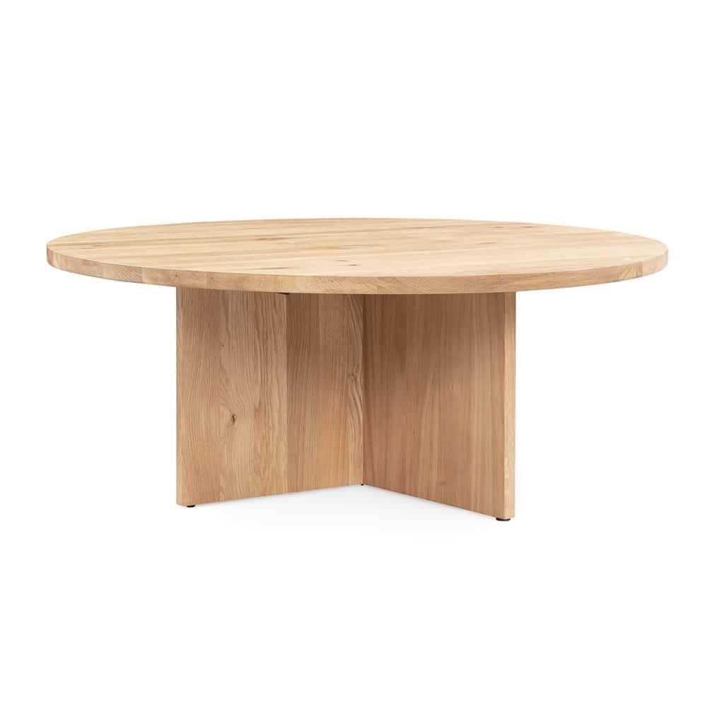 Edge Round Coffee Table - Oak