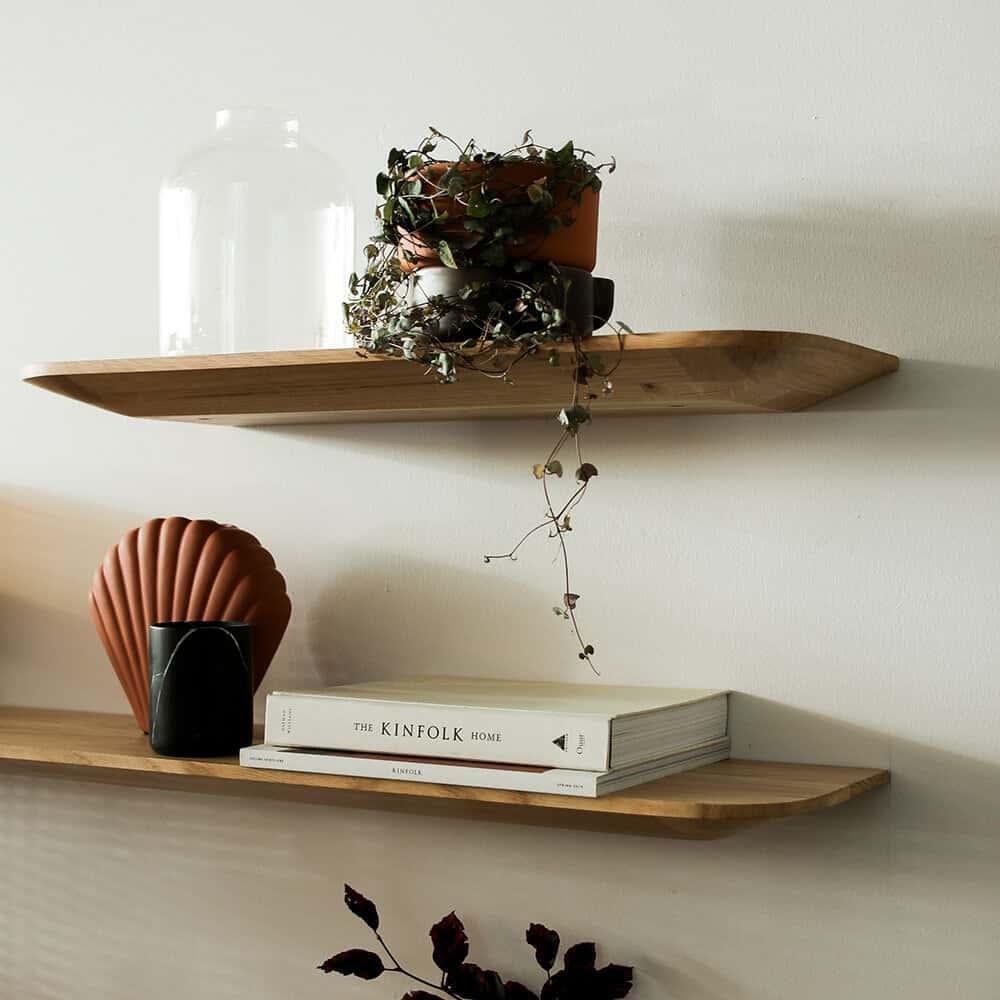 Light Wall Shelf 210cm - Oak