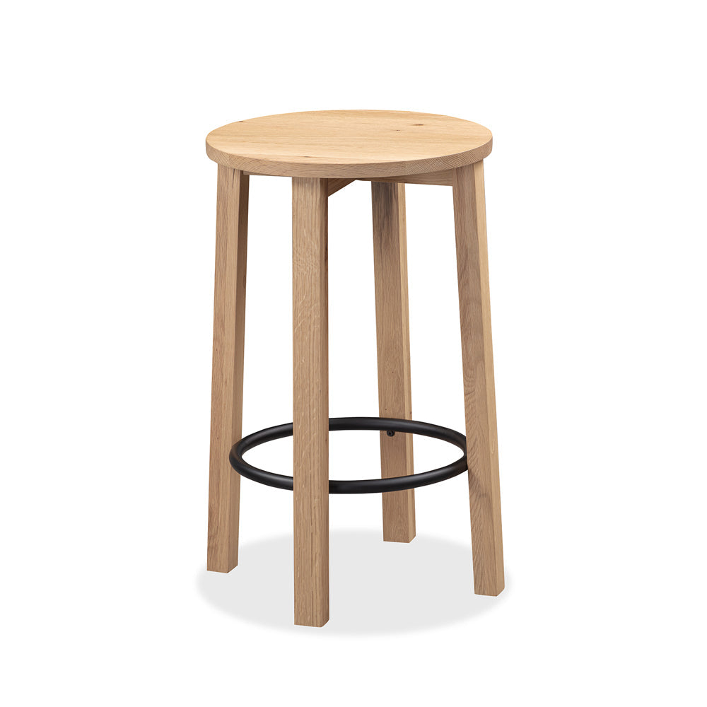 Tangent Bar Stool 65cm - Oak