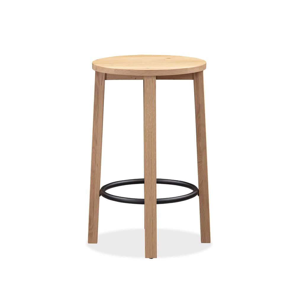 Tangent Bar Stool 65cm - Oak