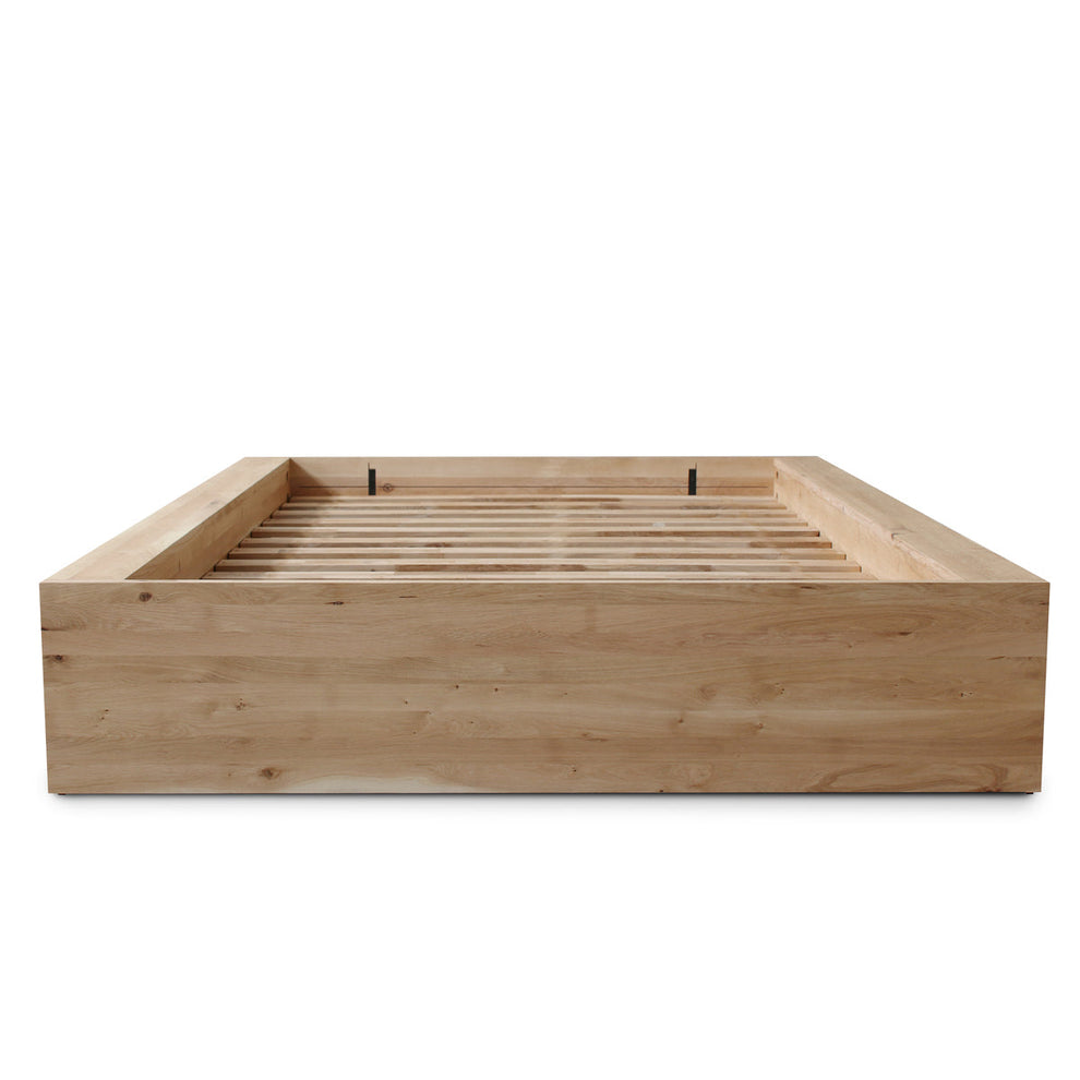 Buy Slice King Bed Base Oak by RJ Living online RJ Living