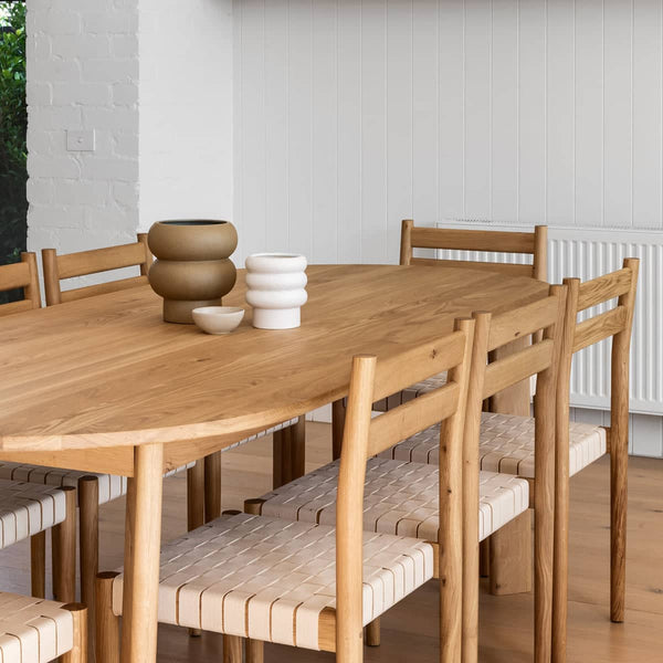 Buy Loop Dining Table 220cm - Oak by RJ Living online - RJ Living