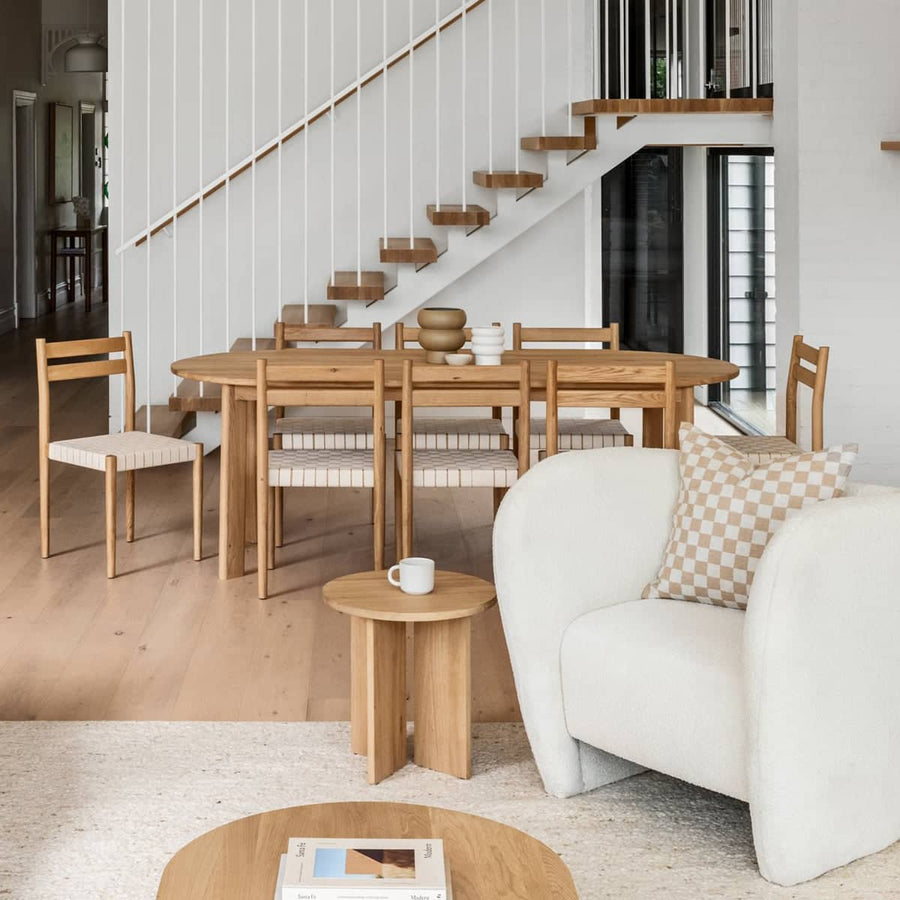 Buy Loop Dining Table 220cm - Oak by RJ Living online - RJ Living