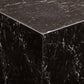 Stage Marble Side Table Tall - Black Marble