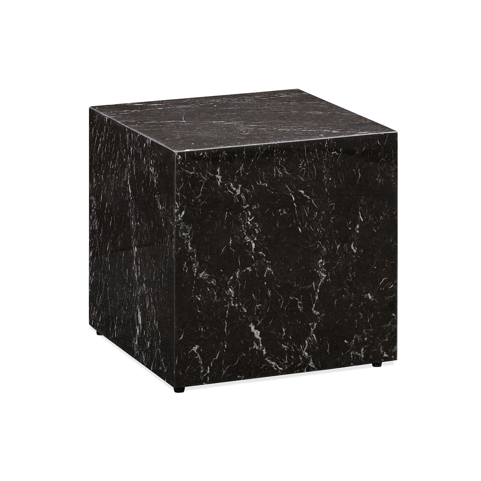 Stage Marble Side Table Low - Black Marble