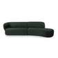 Swell Right Hand Chaise Sofa - Novatex Forest