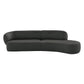 Swell Right Hand Chaise Sofa - Maya Charcoal Boucle