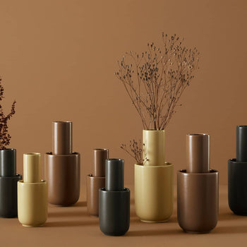 Amel Vase Taupe - Small