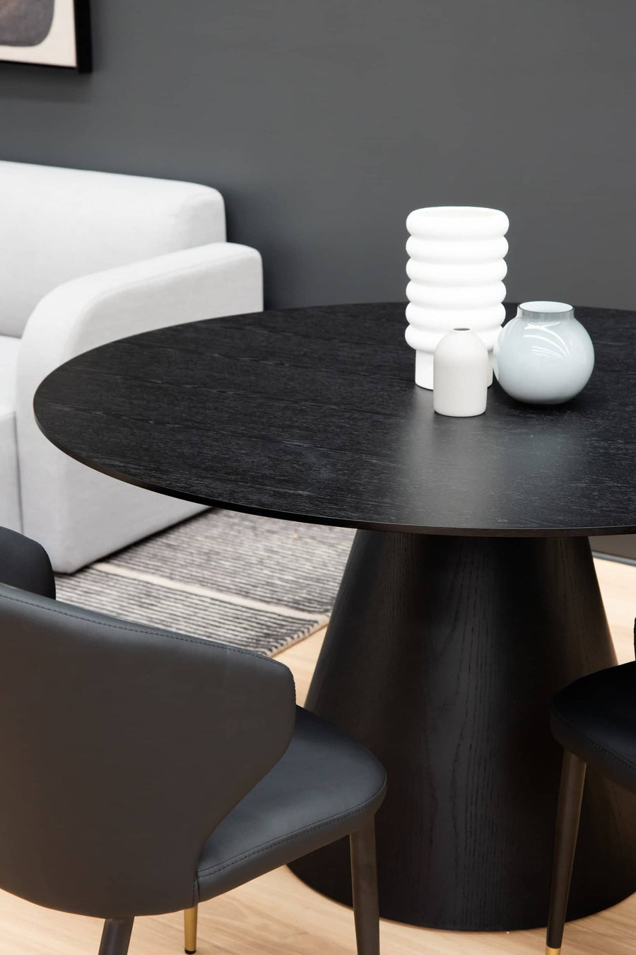 Captivate Round Dining Table - Black