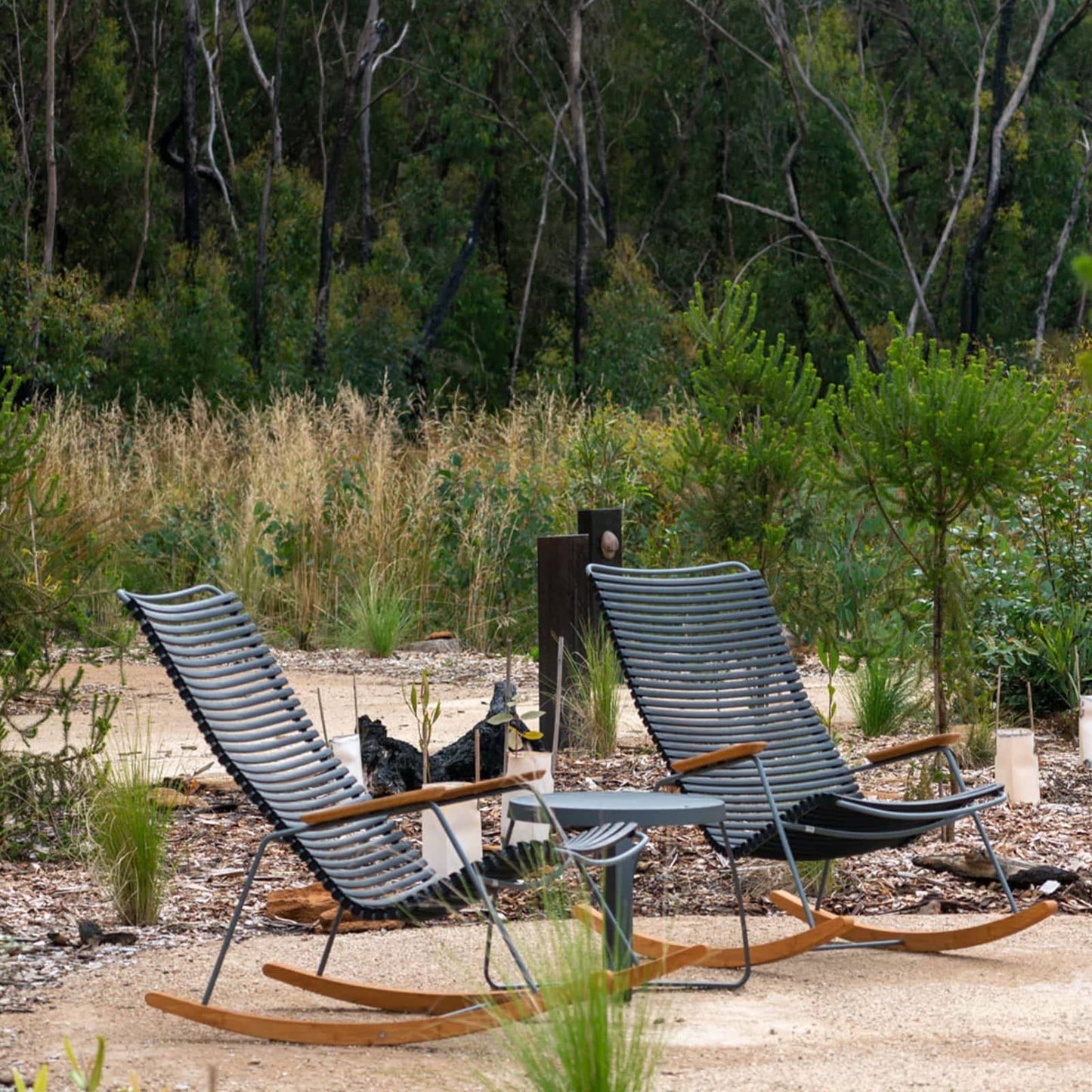 Click Outdoor Rocking Chair - Black