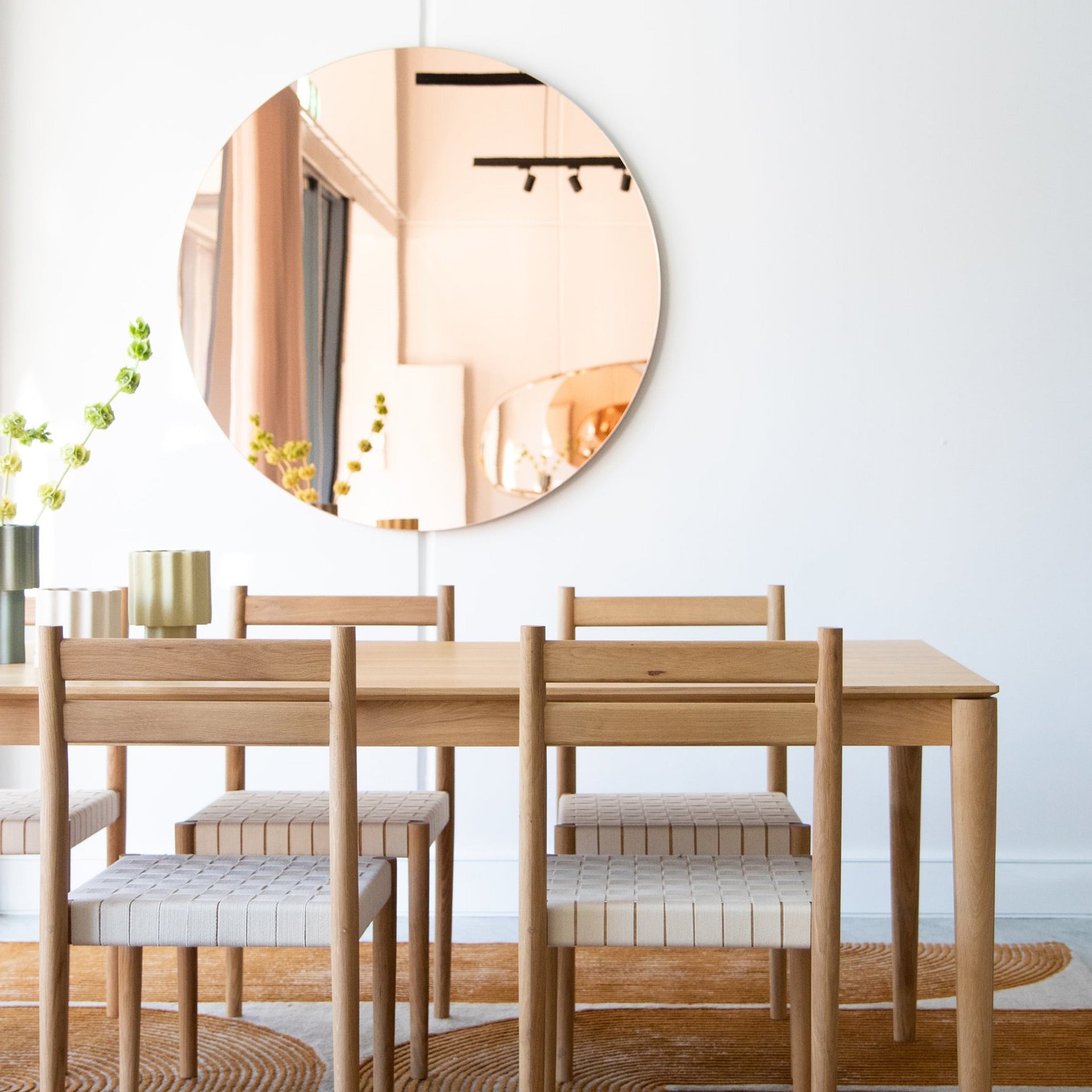 Mira Round Mirror - Dusk 120cm