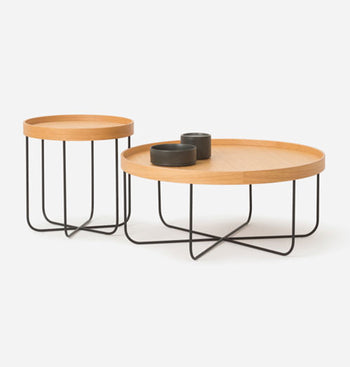 Segment Coffee Table - Oak/Black