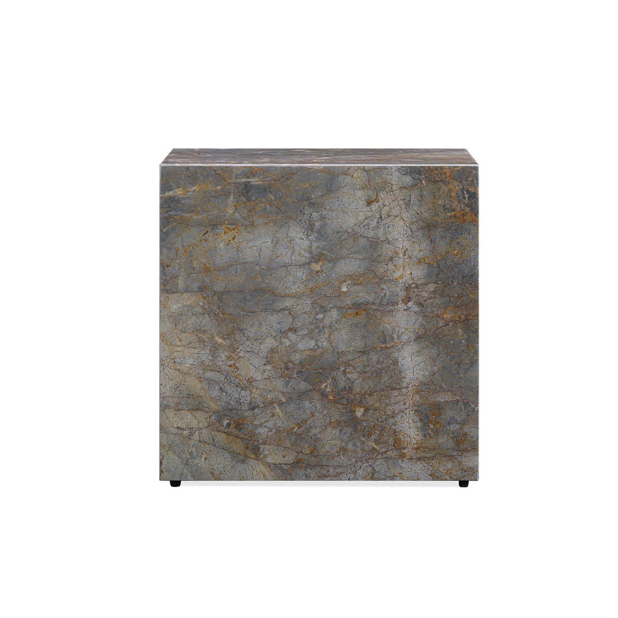 Stage Marble Side Table Low - Earth Marble