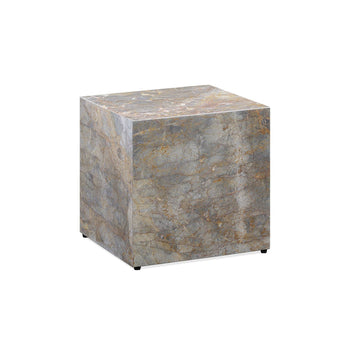 Stage Marble Side Table Low - Earth