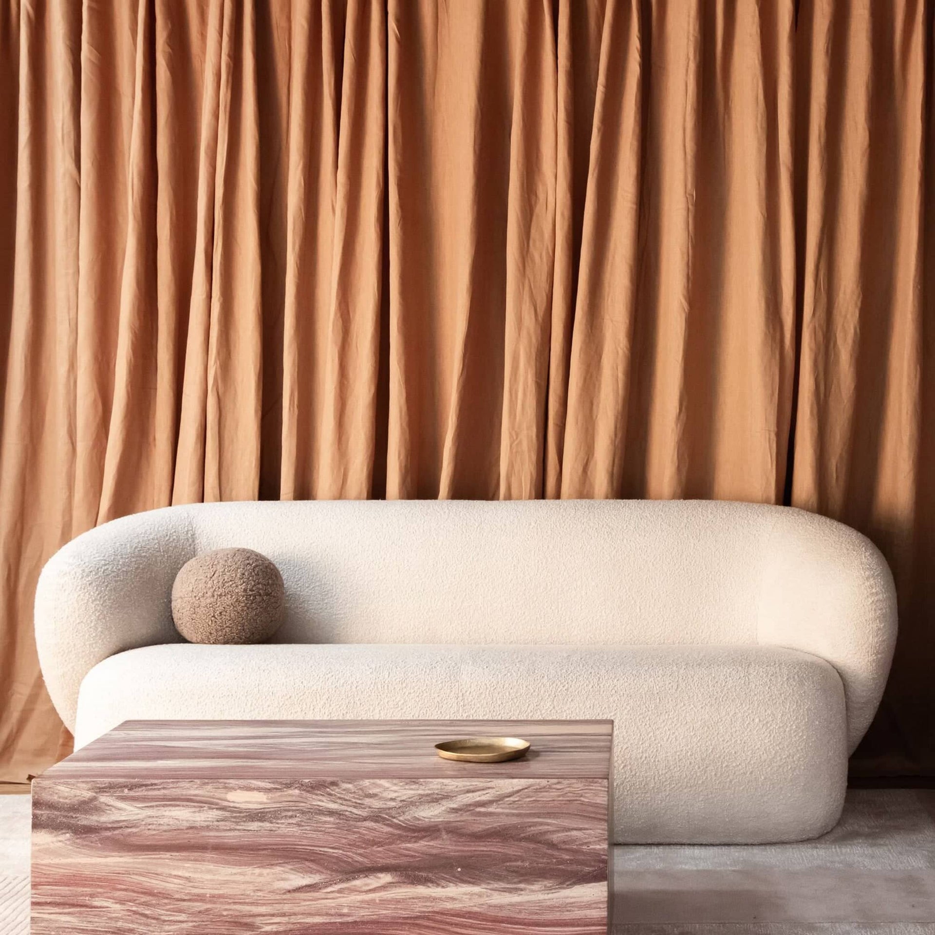 Swell 3 Seater Sofa - Maya Cream Boucle