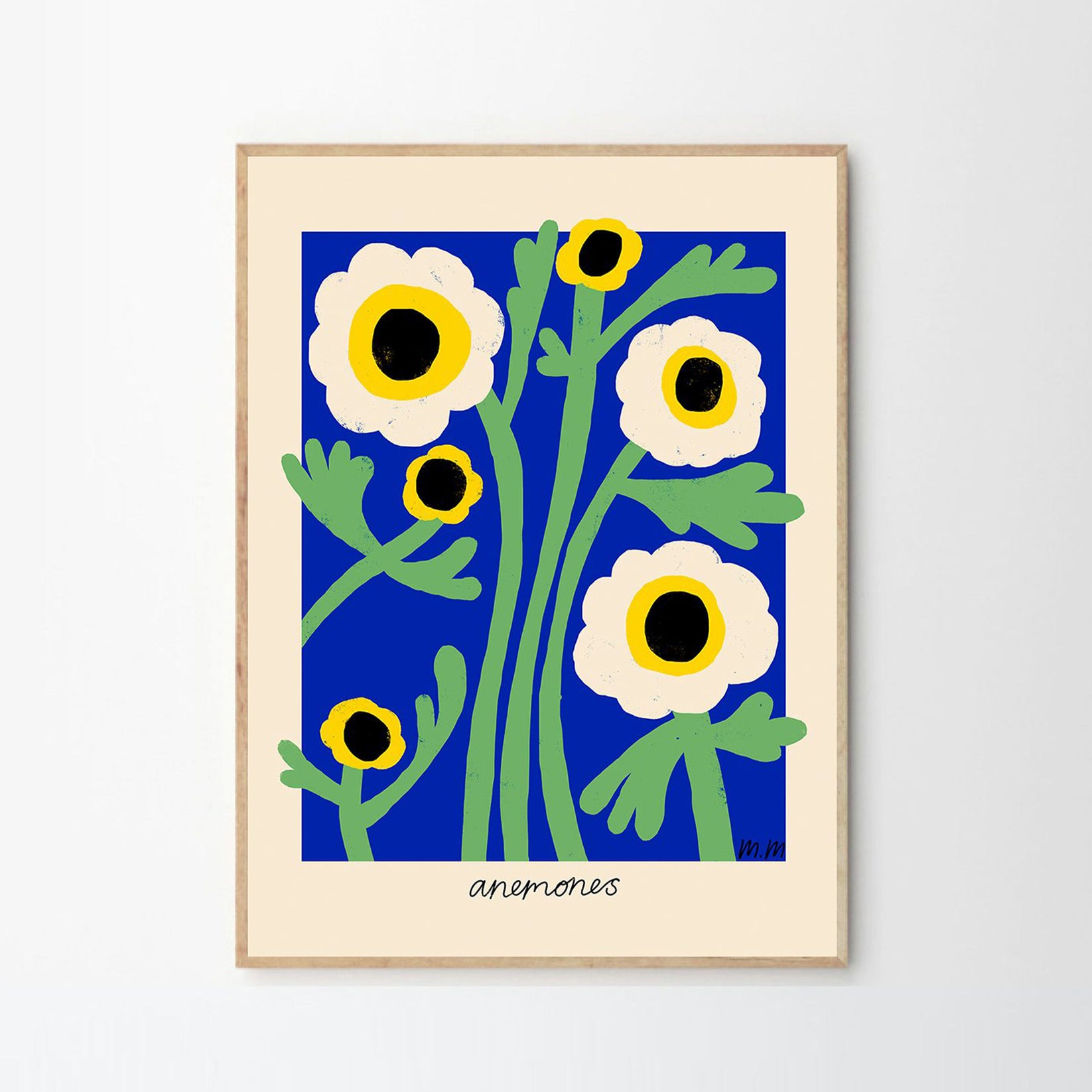 Buy Yellow Anemones Print 70cm X 100cm by The Poster Club online RJ